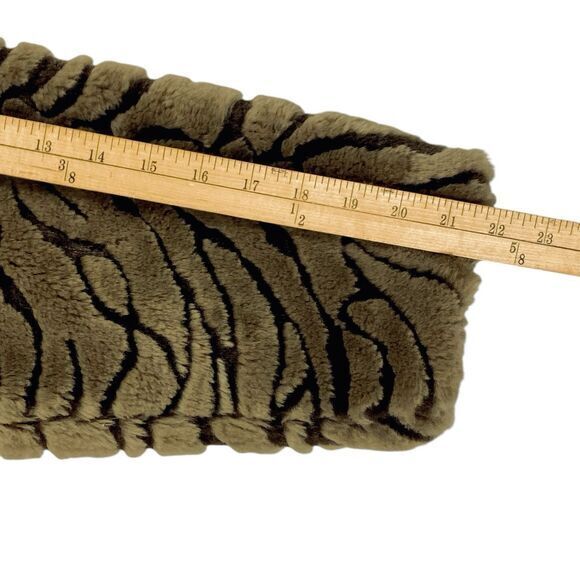 Not Fur Real by Duffel Coat Womens M Brown Faux Fur Cozy Classic Winter Jacket - Picture 16 of 16